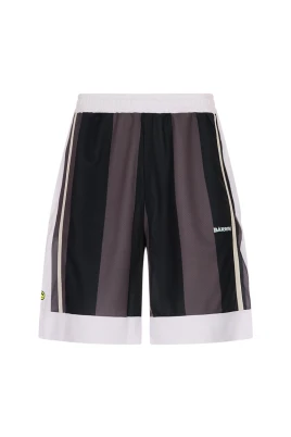 Vertical Stripe Mesh Shorts