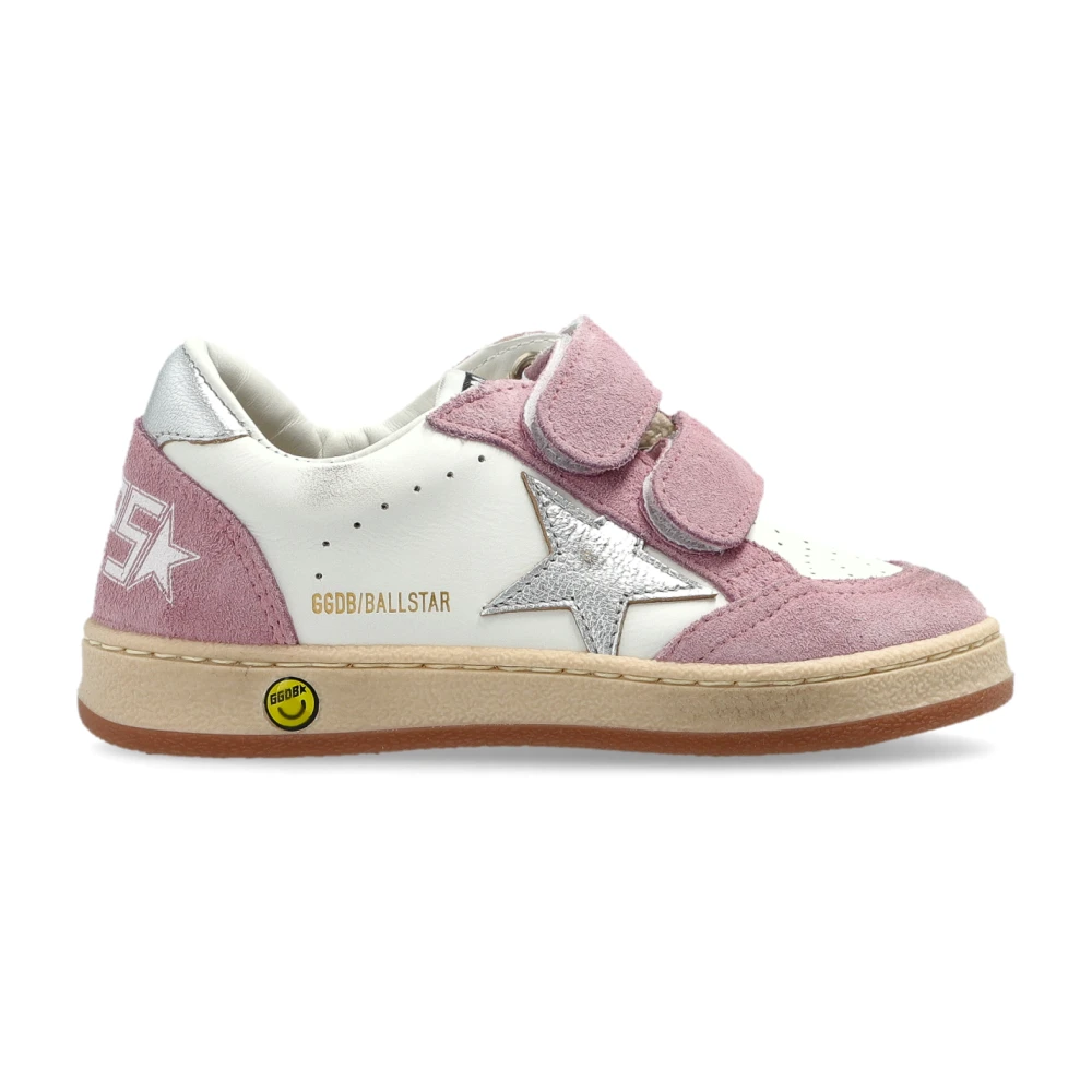 Golden Goose Ball Star Strap Trainers - Unisex - Kids Sneakers - Pink - 22 Eu - Kids