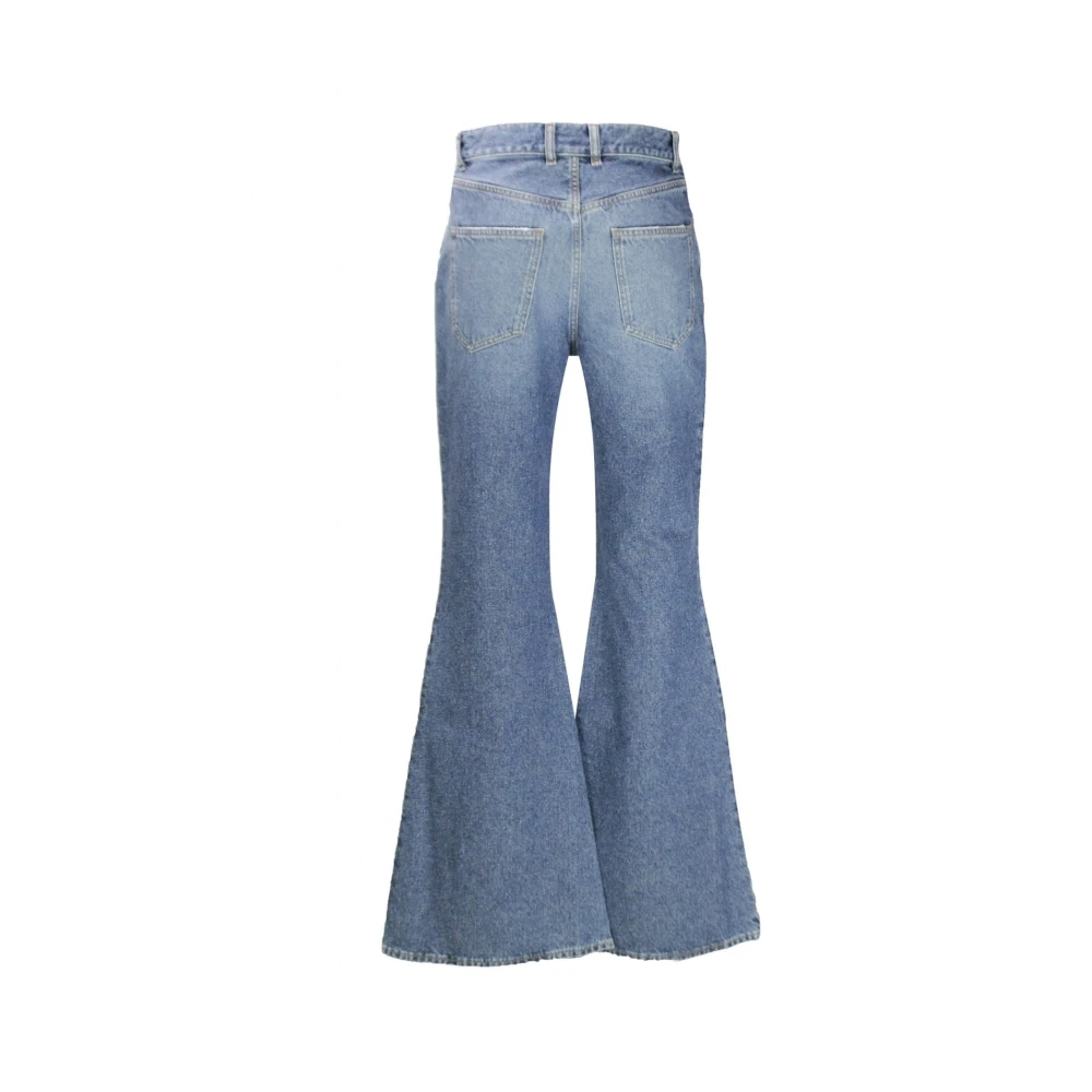 Chloé Wide Leg Denim Jeans Blue Dames