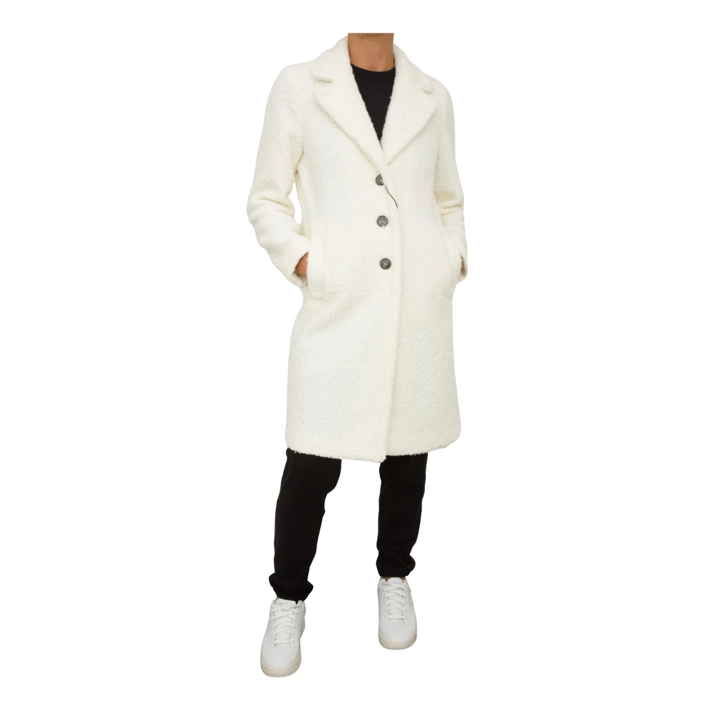 Marella Witte Jas Jersey Stijl White Dames