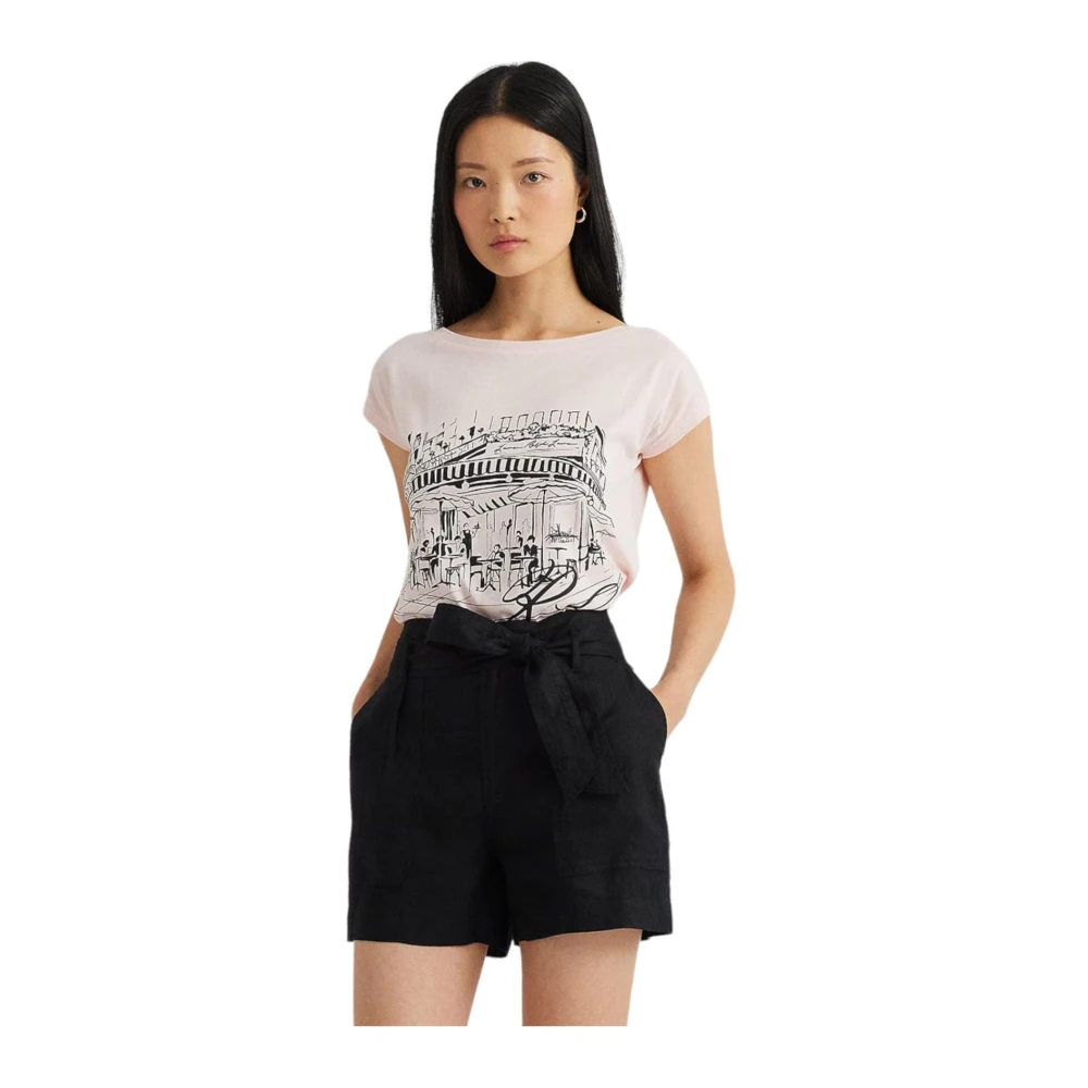 Ralph Lauren Korte Mouw T-shirt Pink Dames