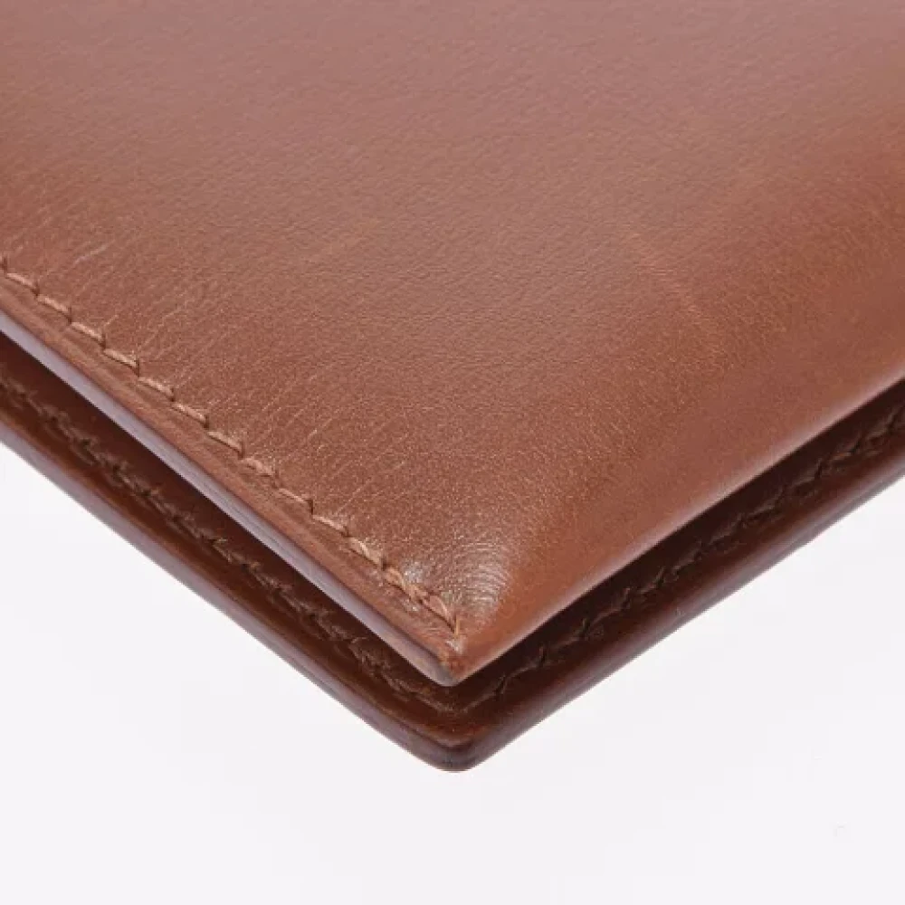 Hermès Vintage Pre-owned Leather wallets Brown Dames