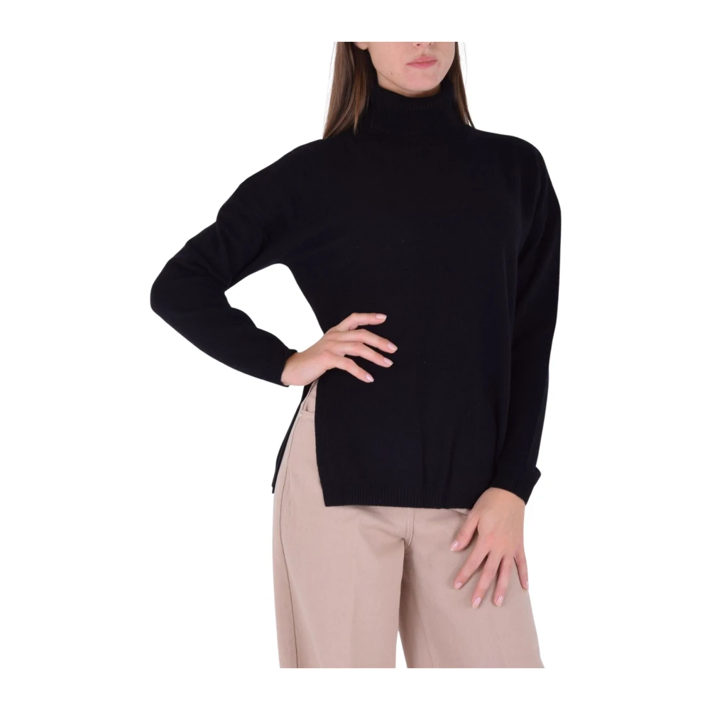 Kocca Women's Black Turtlenecks, L, Jumper Calypso