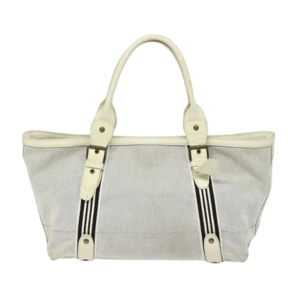 Burberry Vintage Pre-owned Canvas handbags Beige Dames