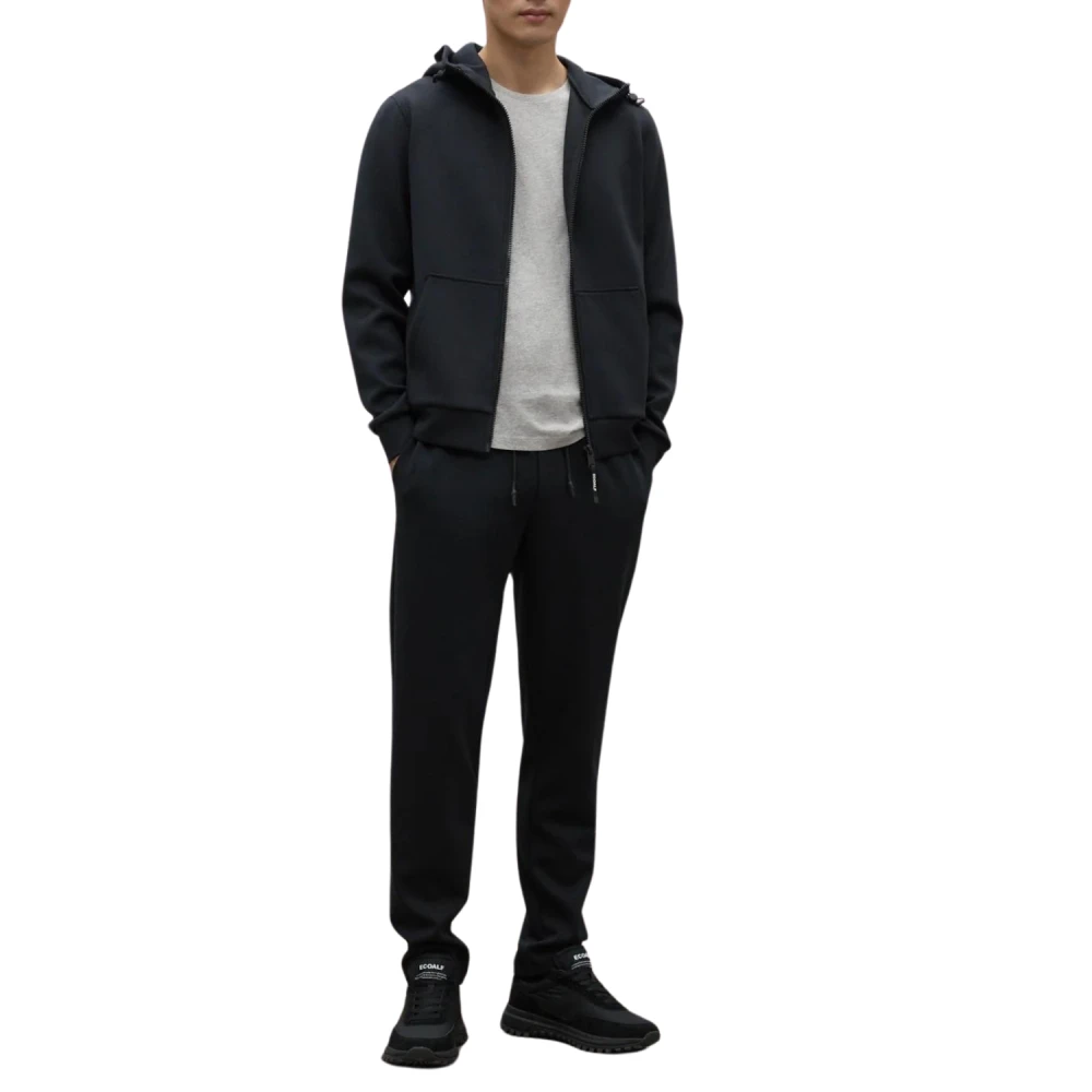 Ecoalf Zwarte Sweatshirt Agadiralf Stijl Black Heren