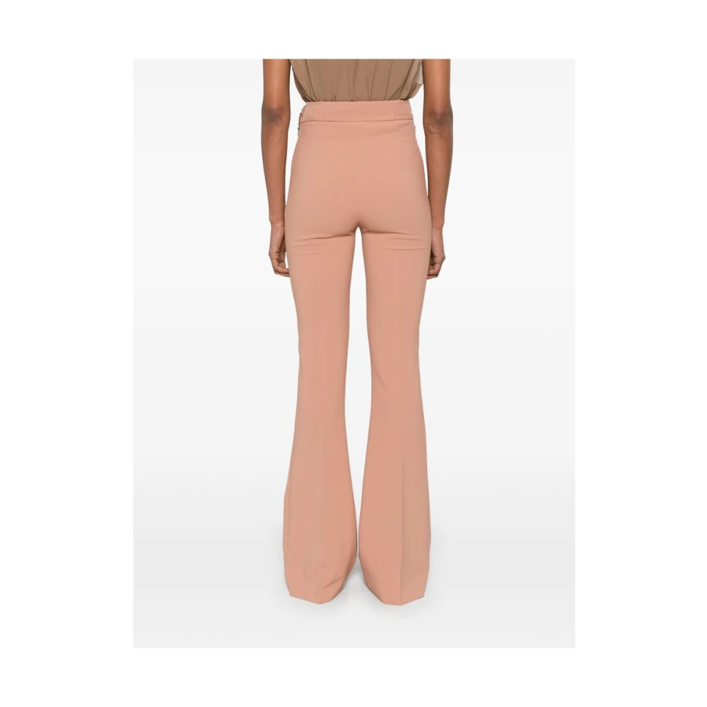 Elisabetta Franchi Wijdvallende Zoom Blush Beige Rok Pink Dames