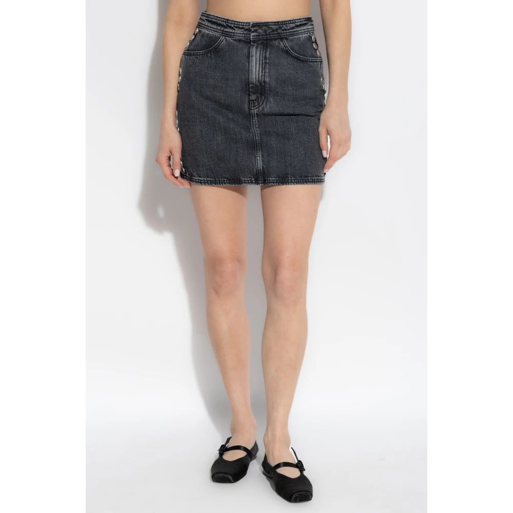 Gestuz Denim rok Zuva Gray Dames