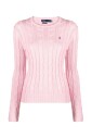 pink-knit-sweater-with-pony-motif