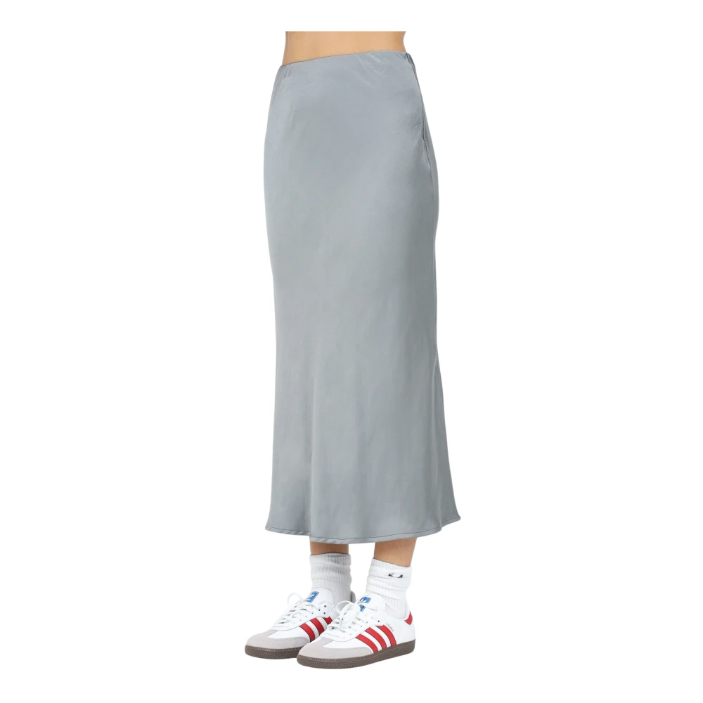4Giveness Grijze Midi Rok Eenvoudig Ontwerp Gray Dames