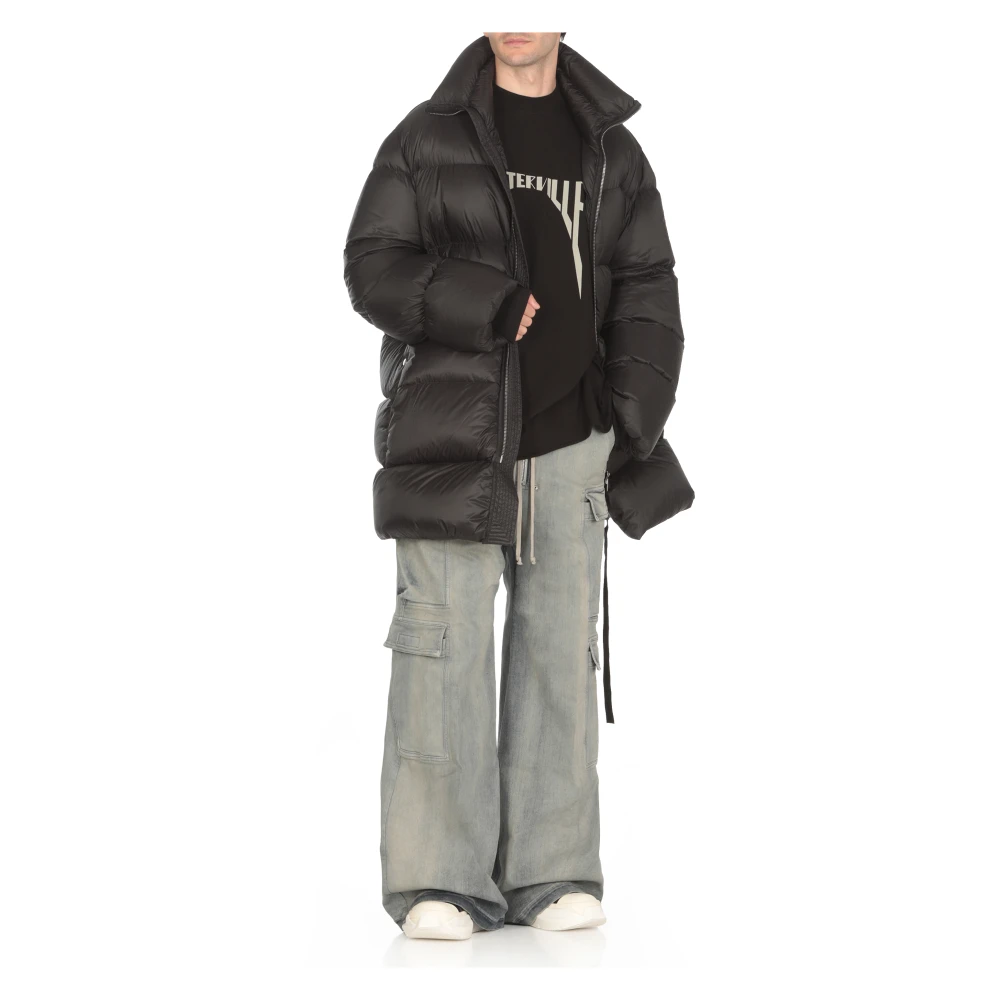 Rick Owens Gewatteerd donsjack Black Heren