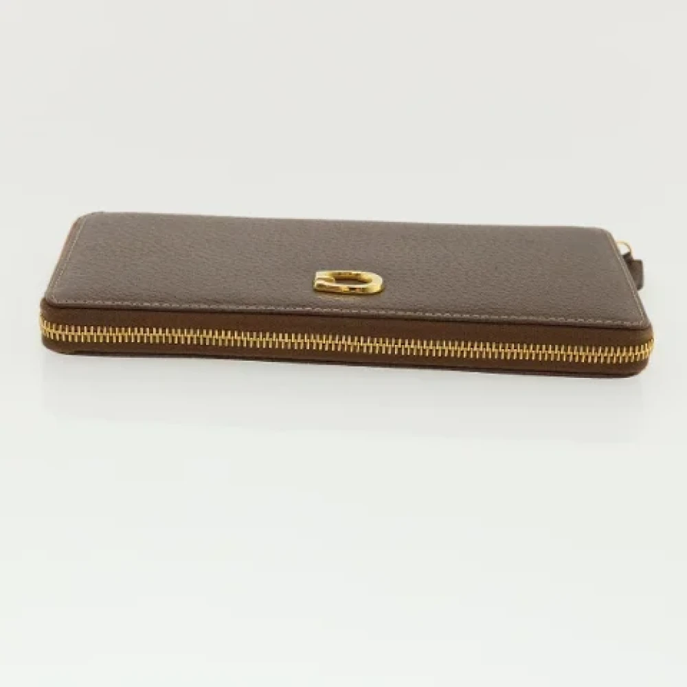 Gucci Vintage Pre-owned Leather wallets Brown Dames