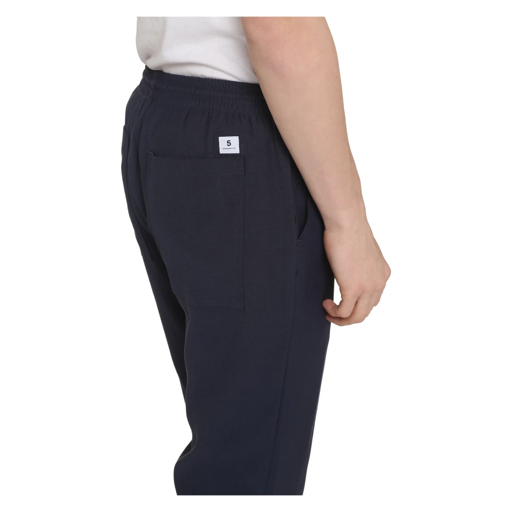 Department Five Katoenen blend broek met zakken Blue Heren