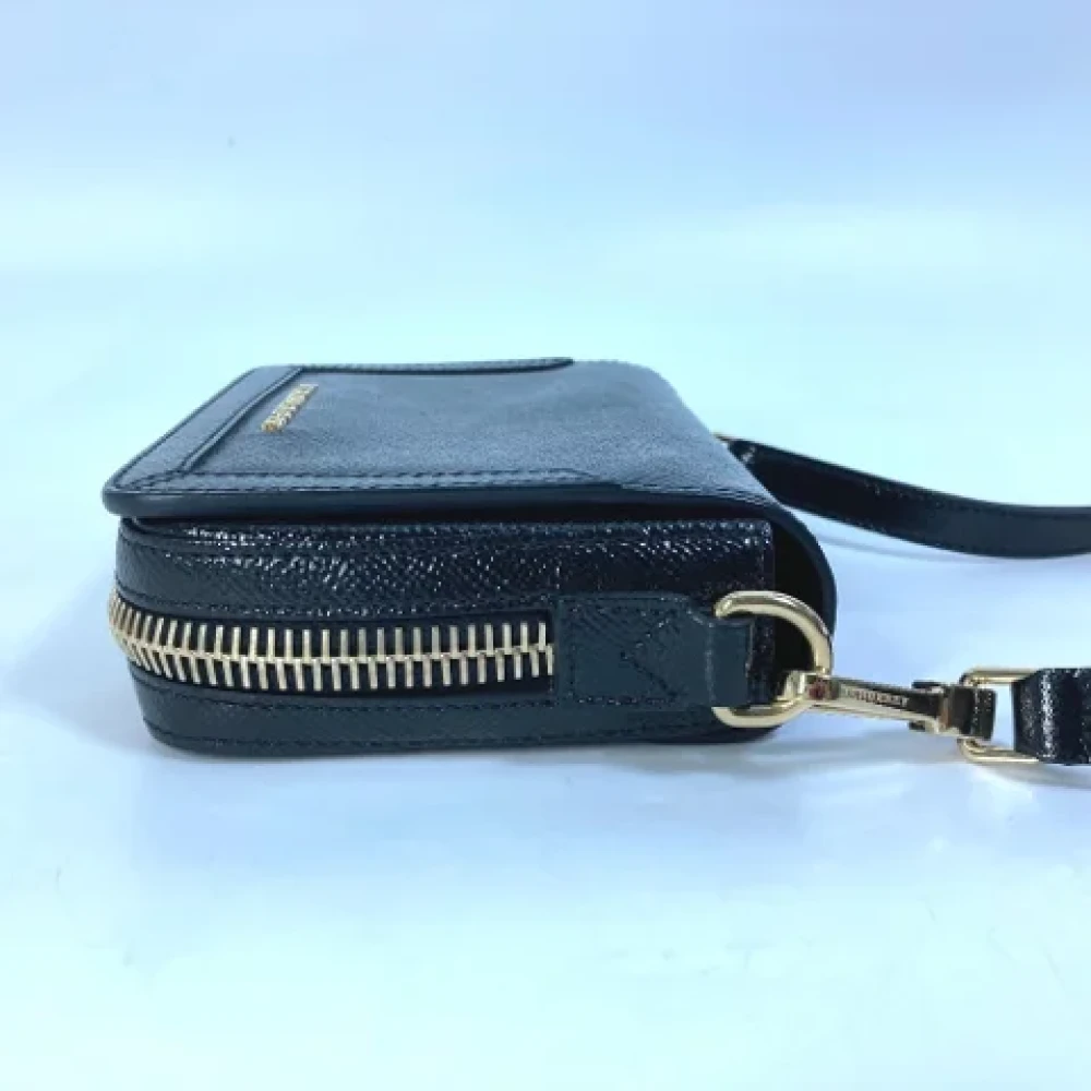 Burberry Vintage Pre-owned Leather shoulder-bags Black Dames