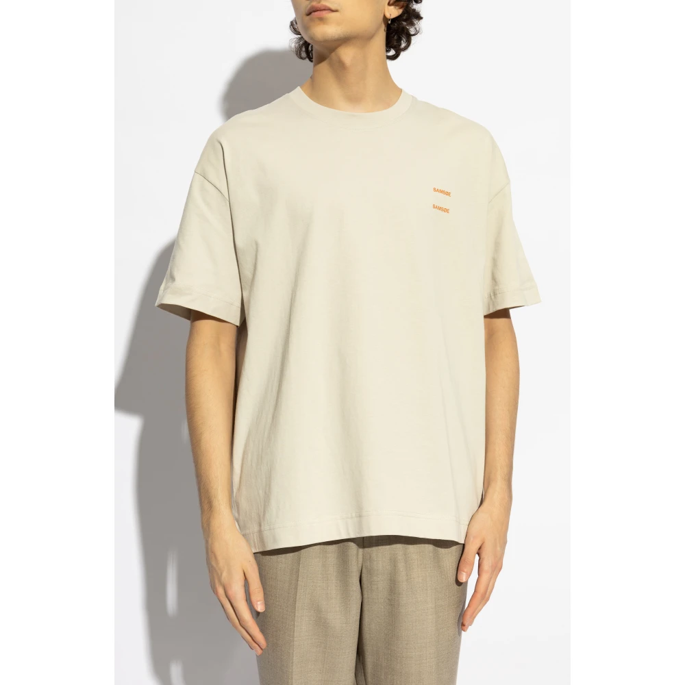 Samsøe T-shirt 'Joel' Beige Heren