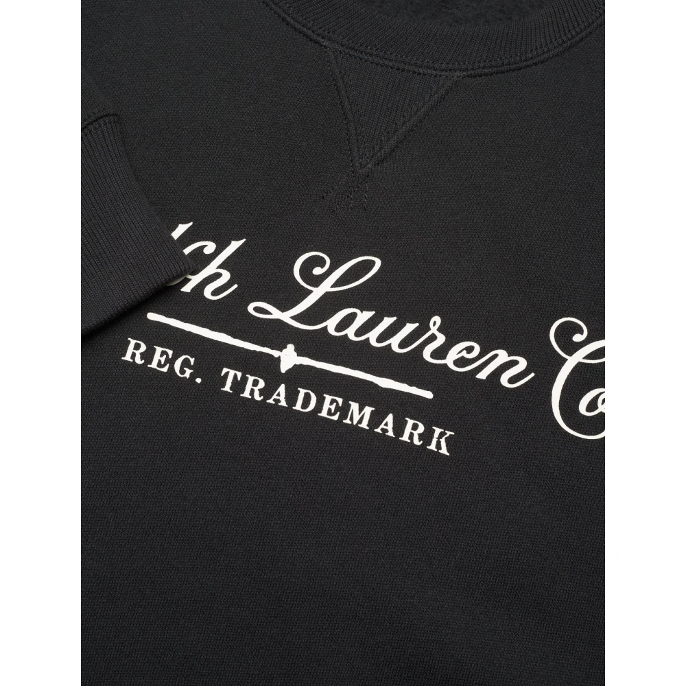 Ralph Lauren Handtekening Logo Sweatshirt Black Heren