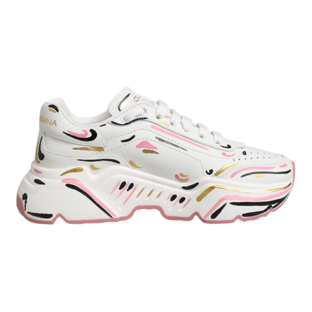 Dolce & Gabbana Women's Multicolor Hand Painted Daymaster Sneaker Shoes - Sneakers - 2 Uk - Shoes