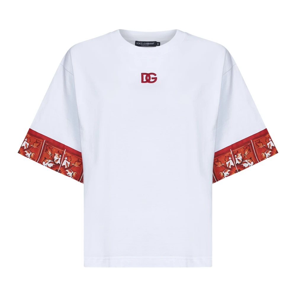 Dolce & Gabbana Women's White T-Shirts And Polos - T-Shirts - M - Tops