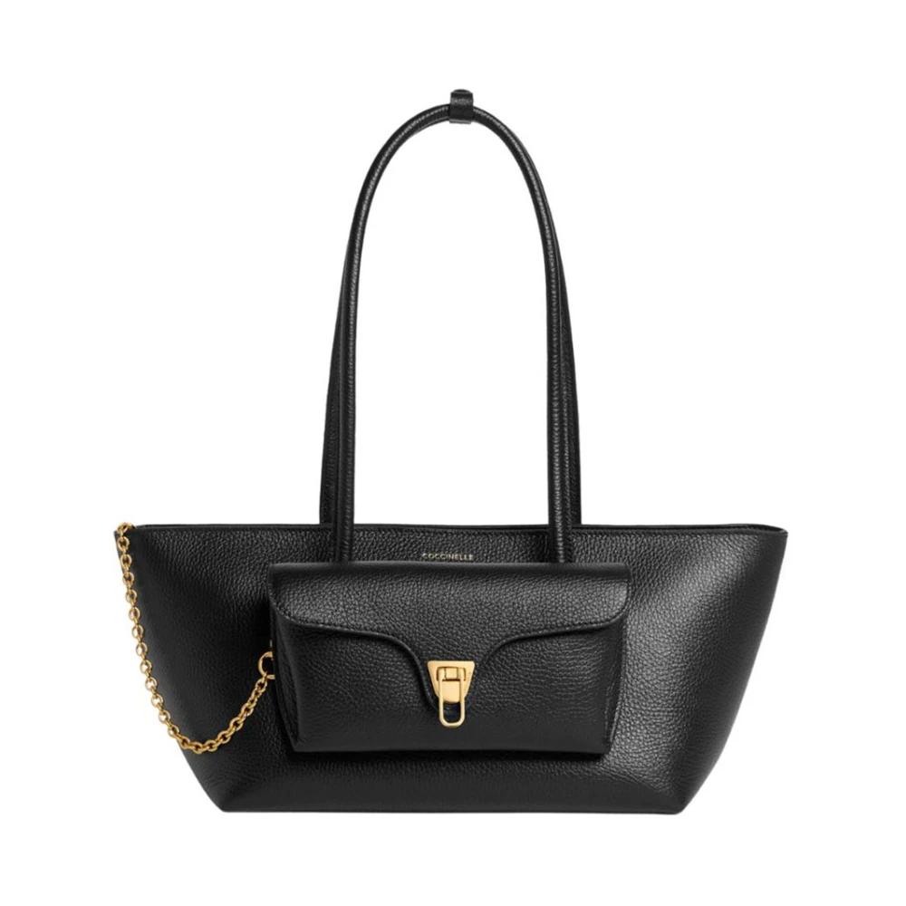 Coccinelle Women's Black Double Beat Tote Bag - Shopping Bags - One Size - Bags