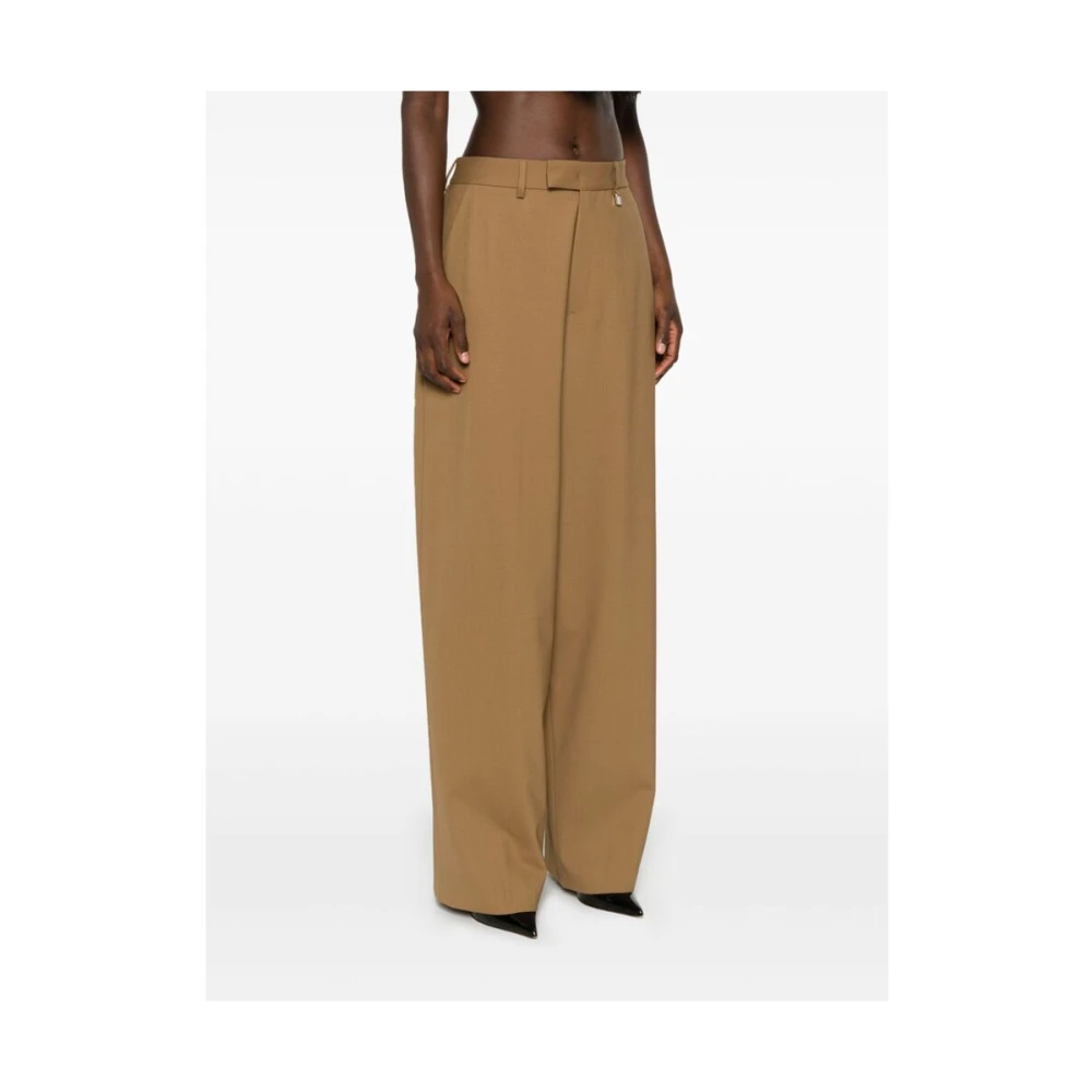 Giuseppe Di Morabito Kameel Wolmix Rechte Pijp Broek Brown Dames