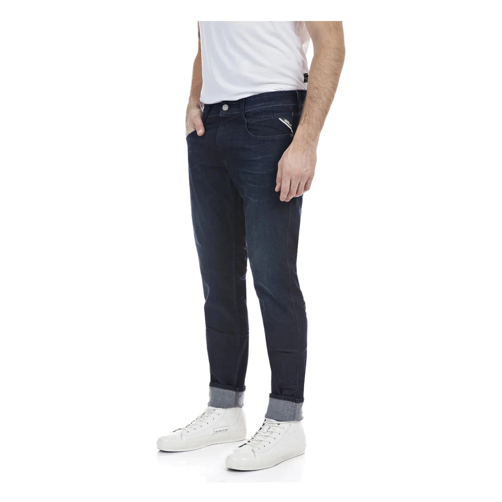 Replay Slim-fit Denim Jeans Blue Heren