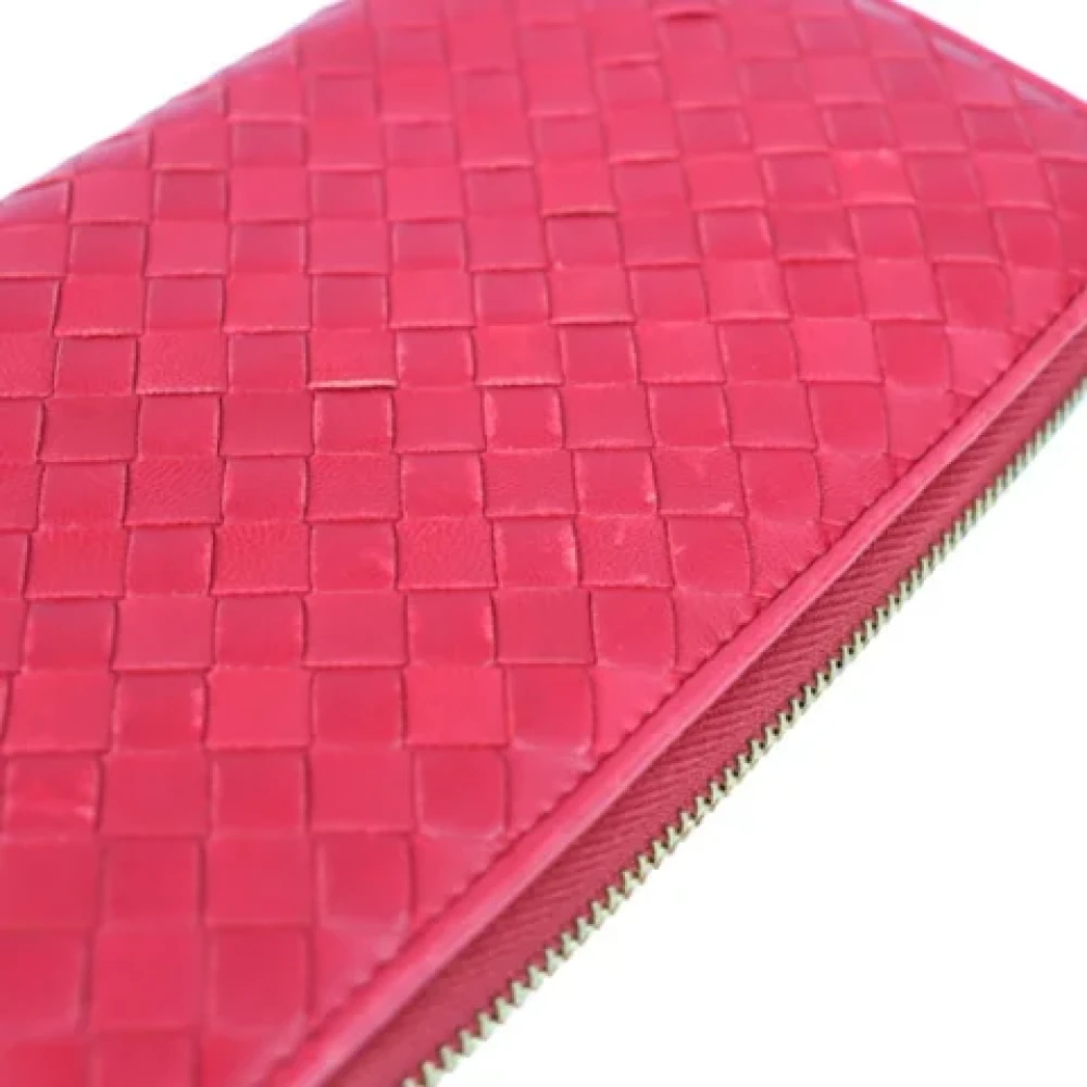 Bottega Veneta Vintage Pre-owned Leather wallets Red Dames
