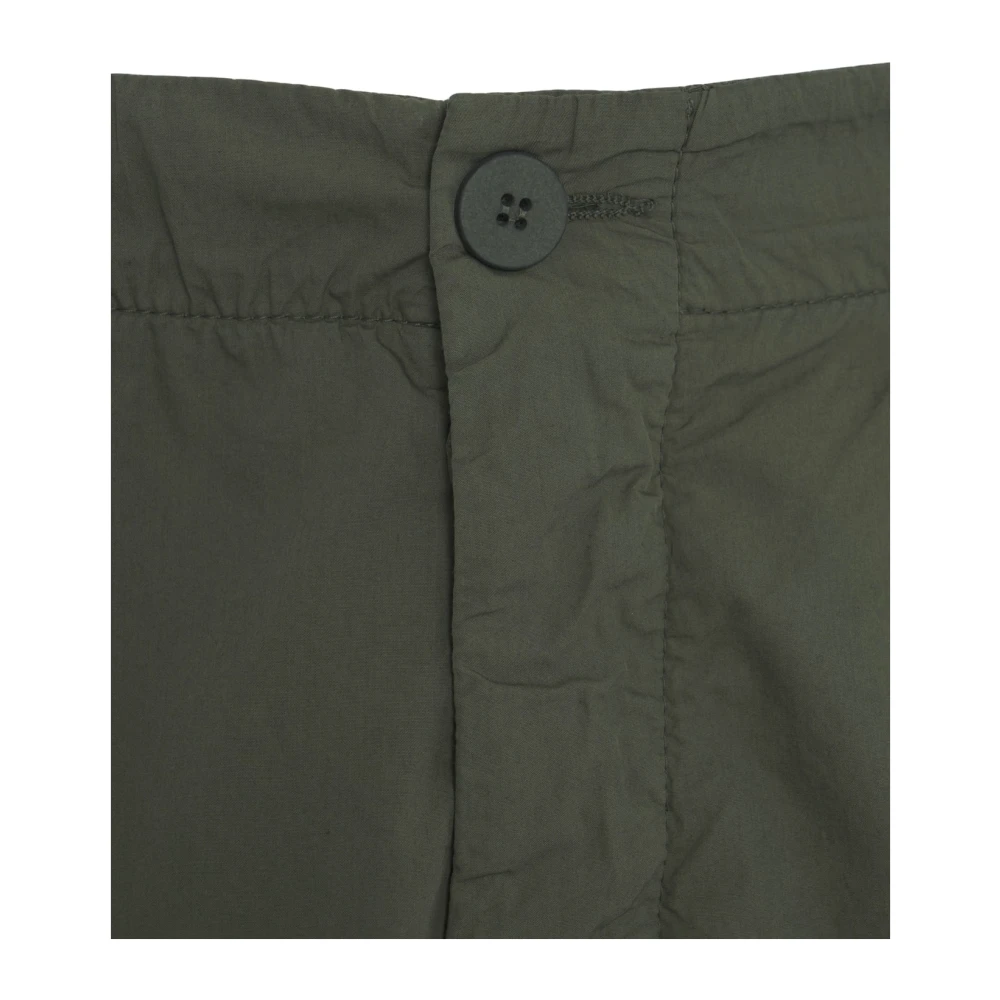 Transit Stijlvolle Groene Broek Elastische Taille Zakken Green Heren