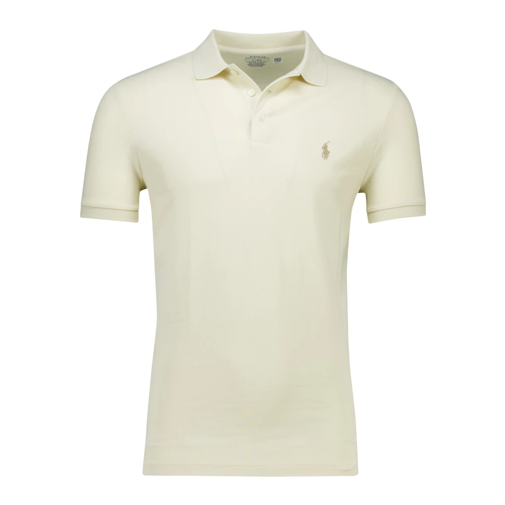 Polo Ralph Lauren Beige Kortärmad Kräm Polotröja