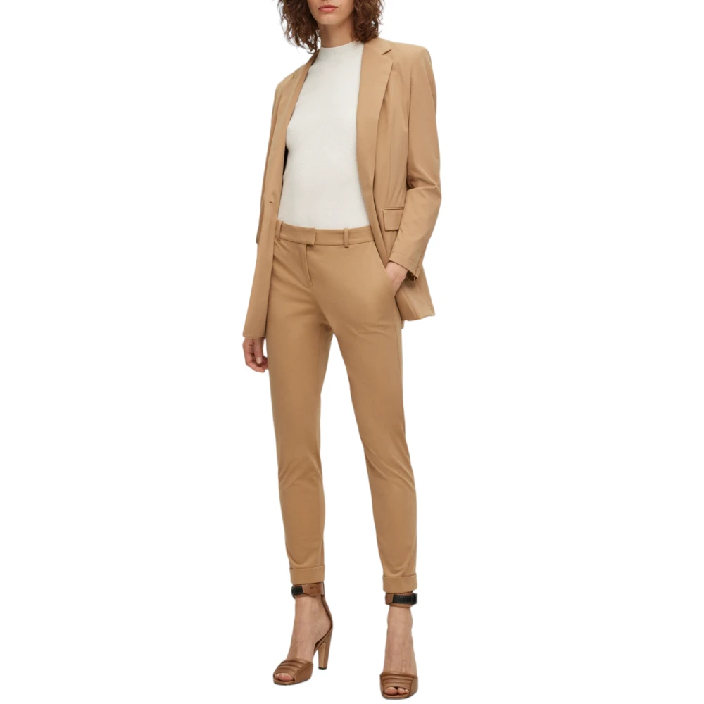 Boss Tobaluka9 Medium Broek Beige Dames