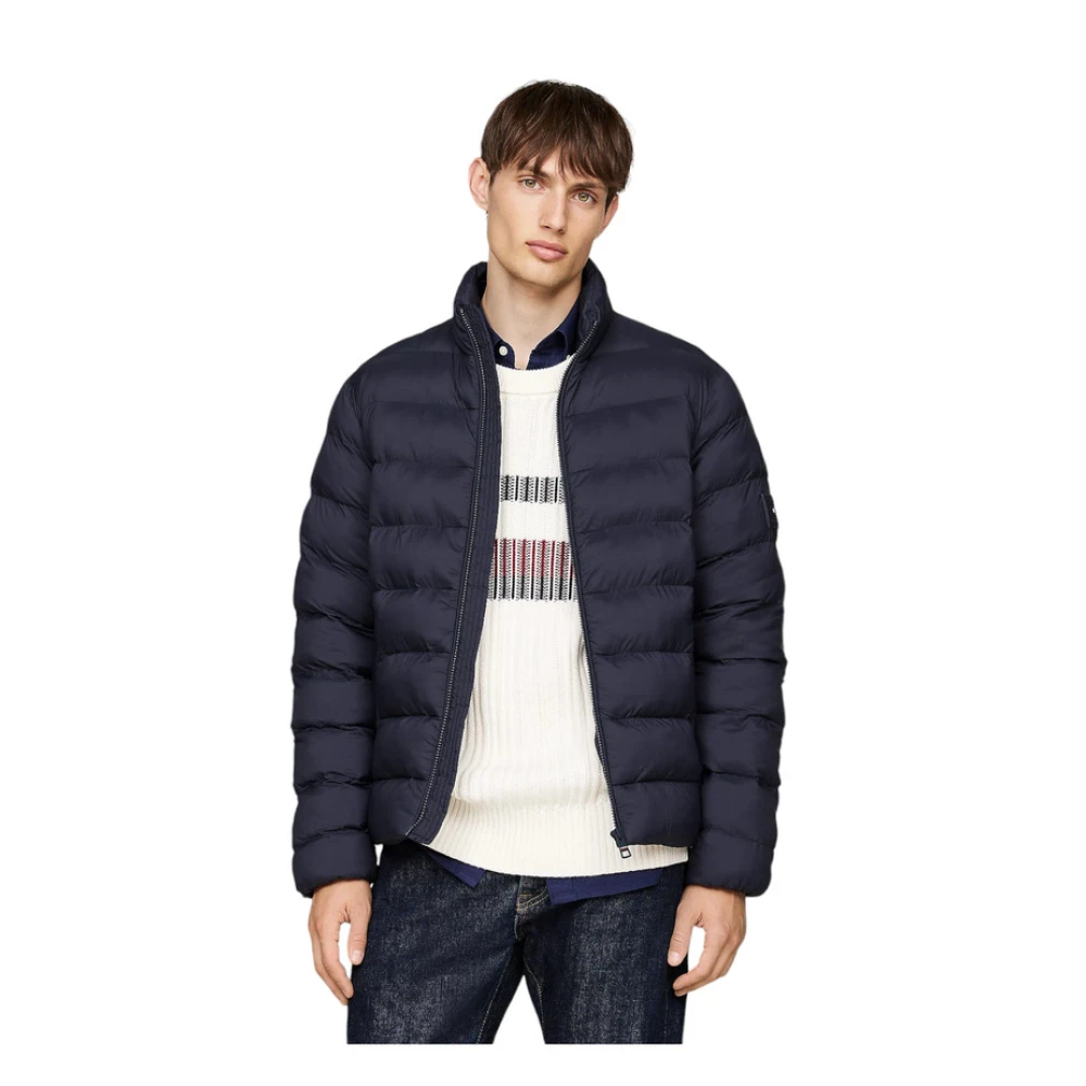Tommy Hilfiger Korte Gewatteerde Jas Blue Heren