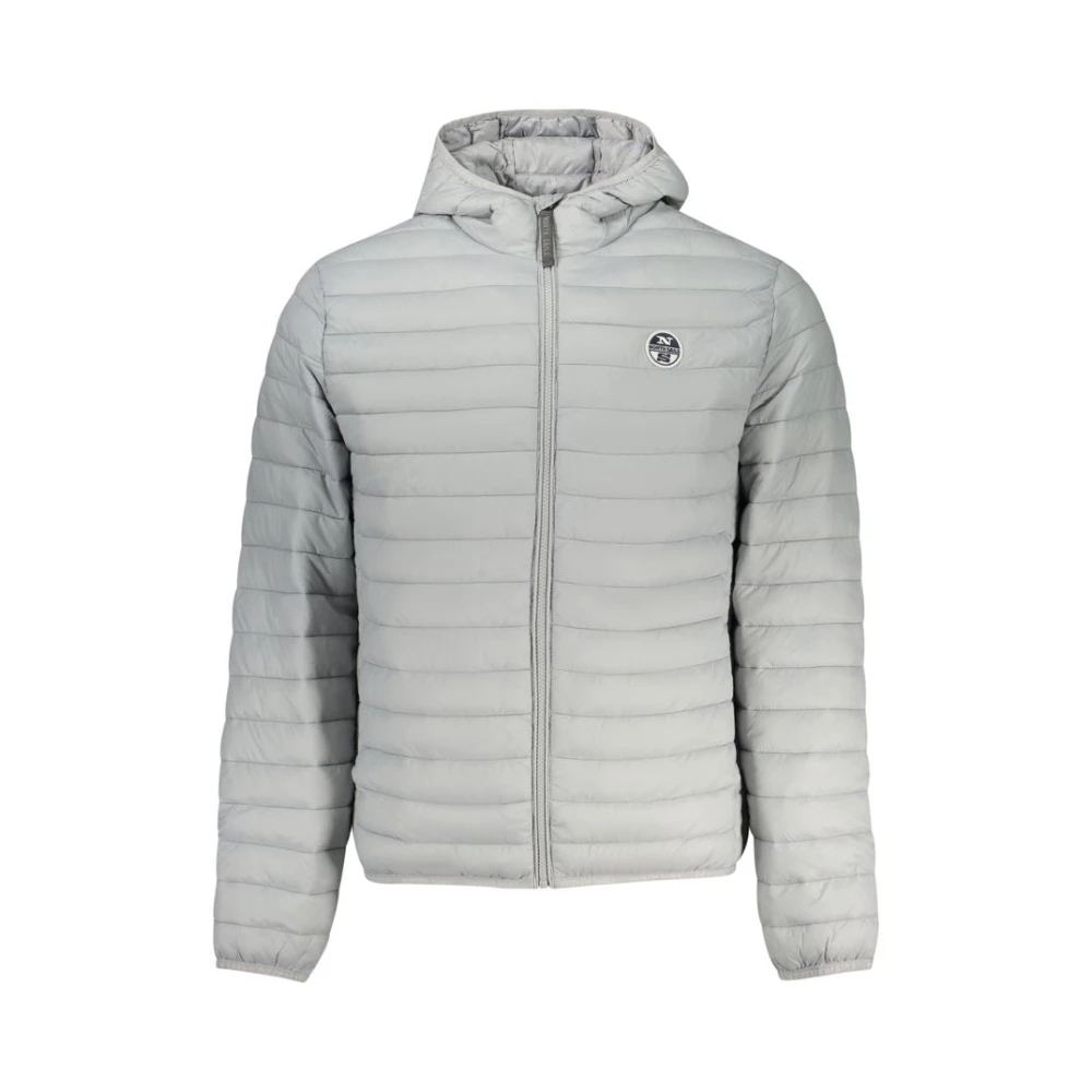 North Sails Long-Sleeved Hooded Jacket - Male - Winter Jackets - Gray - Xl - Jackets