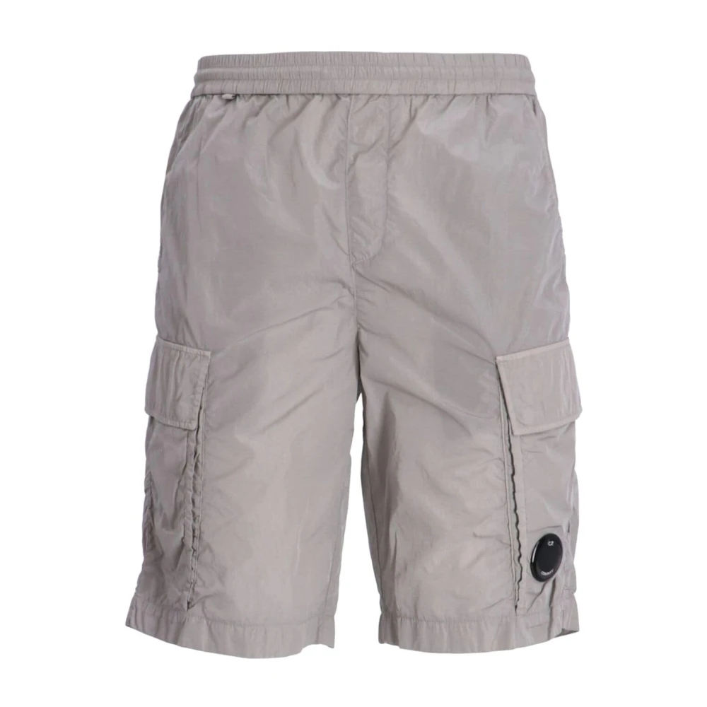 C.P. Company Nylon Cargo Shorts in Chrome-R Style Gray Heren