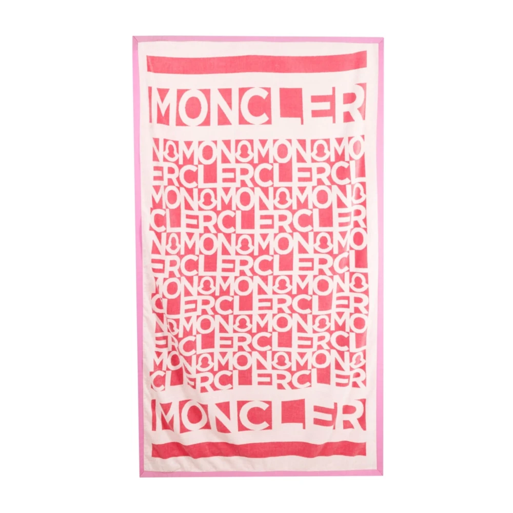 Moncler Roze Zee Kleding Logo-Print Handdoek Multicolor Dames