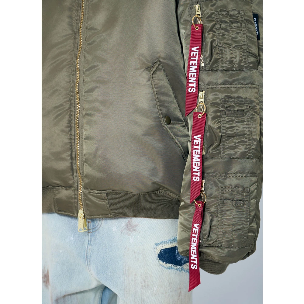 Vetements Omkeerbare Cargo Bomberjas Green Heren