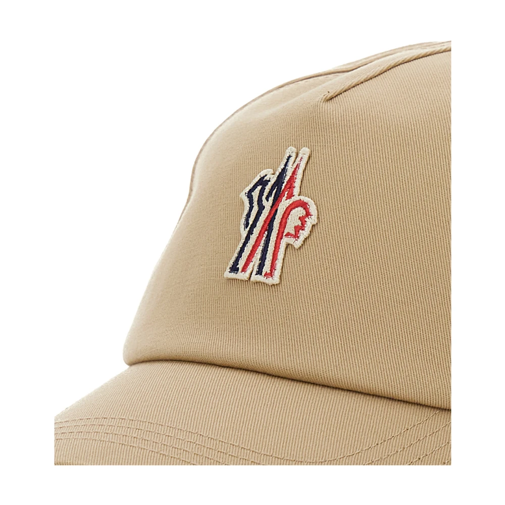 Moncler Beige Baseballpet met Logopatch Beige Dames