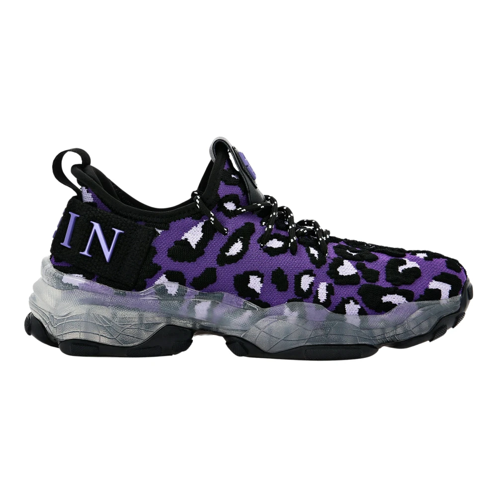 Philipp Plein Runner Sneaker Leopard Dames Schoenen Paars