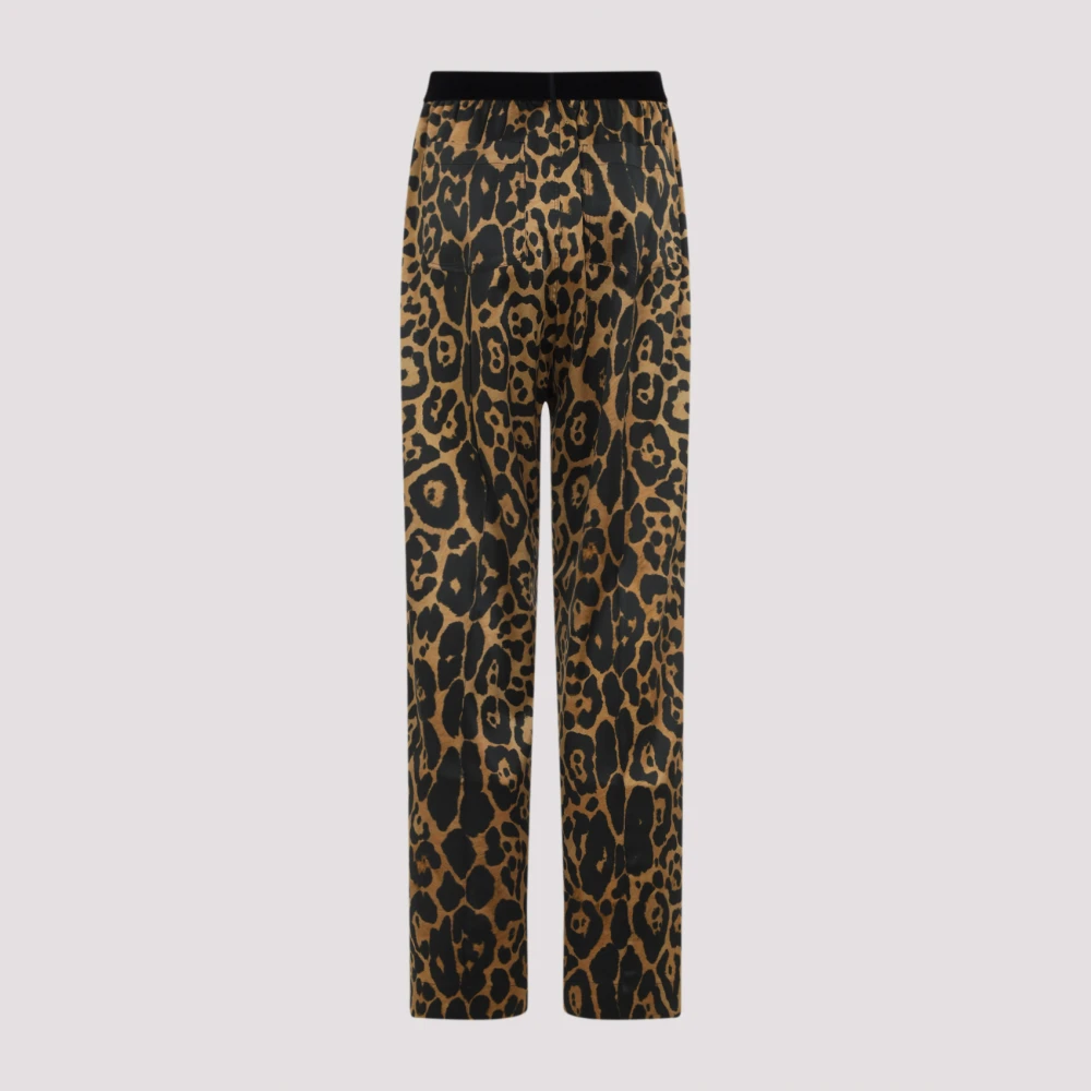 Tom Ford Zijden Broek Naakt & Neutrals Multicolor Dames