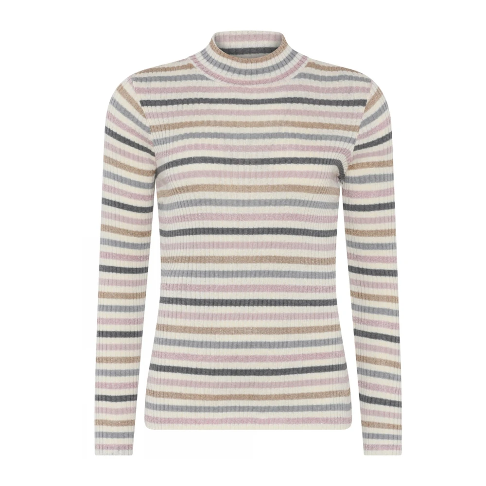 Skovhuus Gestreepte Ribgebreide Pullover Blouse Room Multicolor Dames