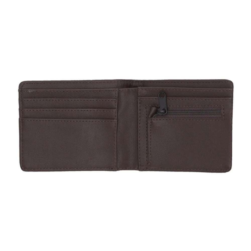 Vans Donkerbruine Bifold Portemonnee met Ritssluiting Brown Heren