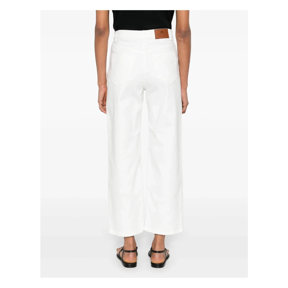 Elisabetta Franchi 360 Ivory Jeans White Dames