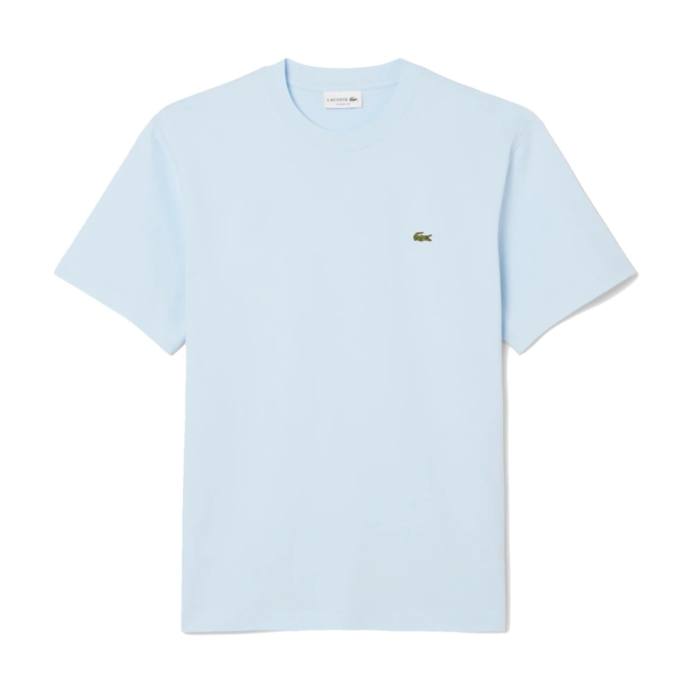 Lacoste Klassieke Katoenen Gebreide Tee Lichtroze Blue Heren