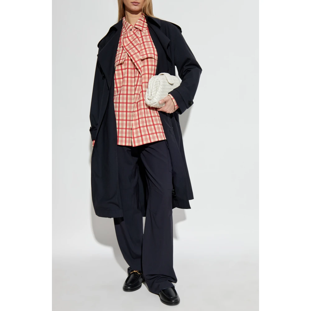 Bottega Veneta Wollen trenchcoat Blue Dames