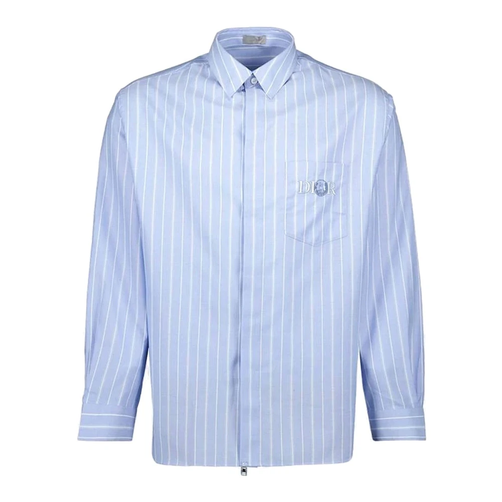 Dior Men's Blue Casual Shirts, Xl, Camicia