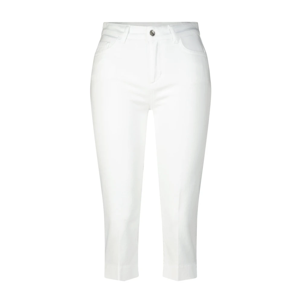 Liu Jo Capri Jeans med kristaller White, Dam