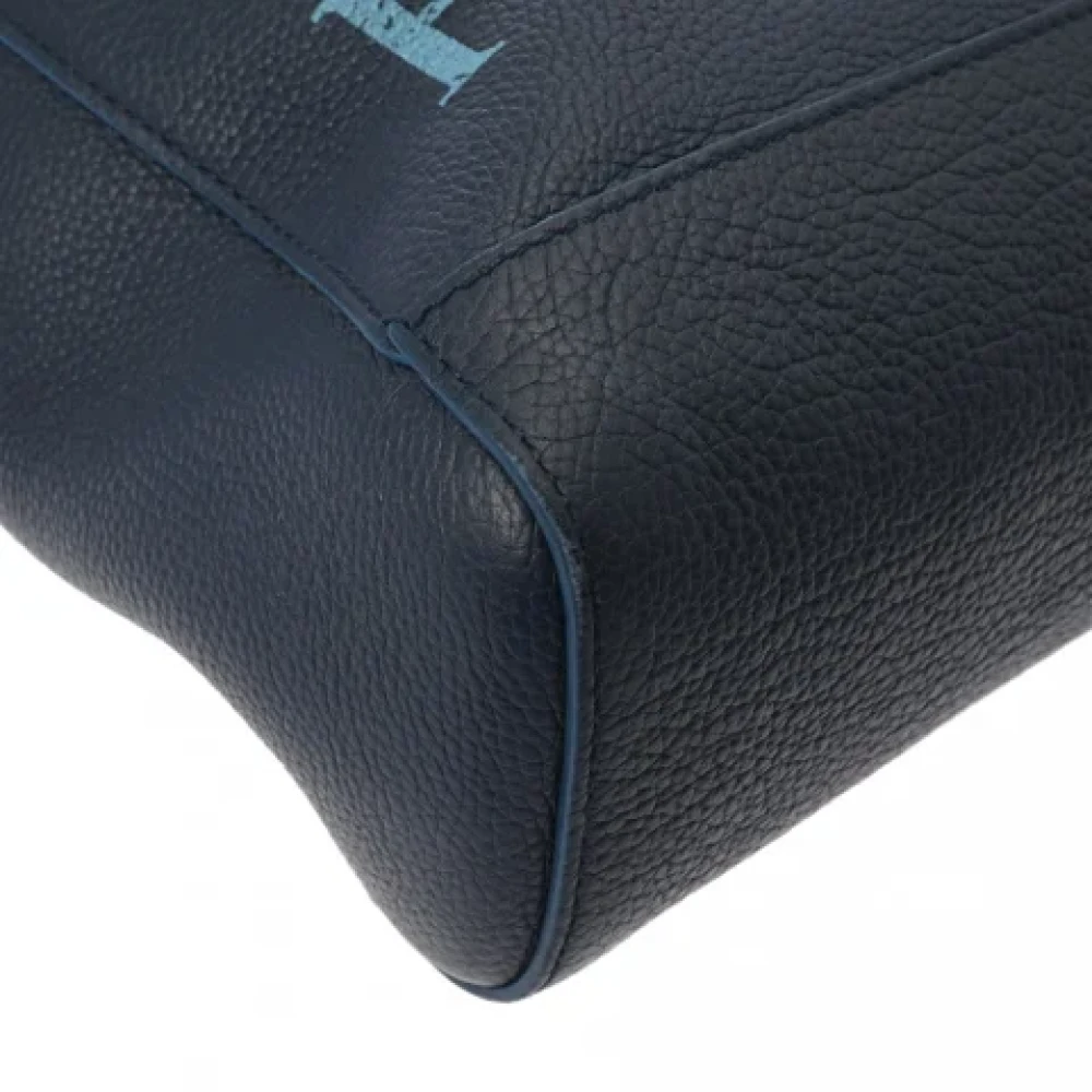 Bvlgari Vintage Pre-owned Leather totes Blue Dames