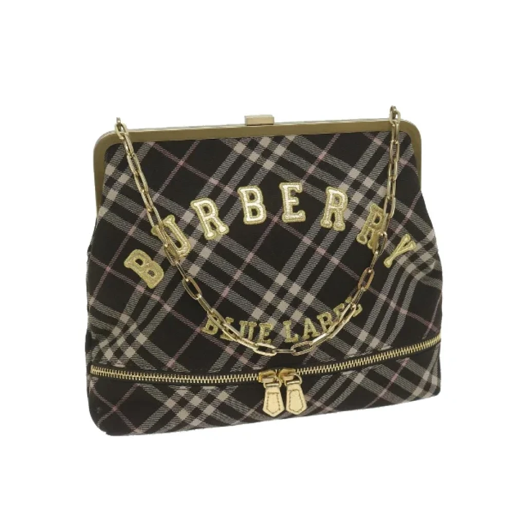 Burberry Vintage Pre-owned Cotton handbags Brown Dames