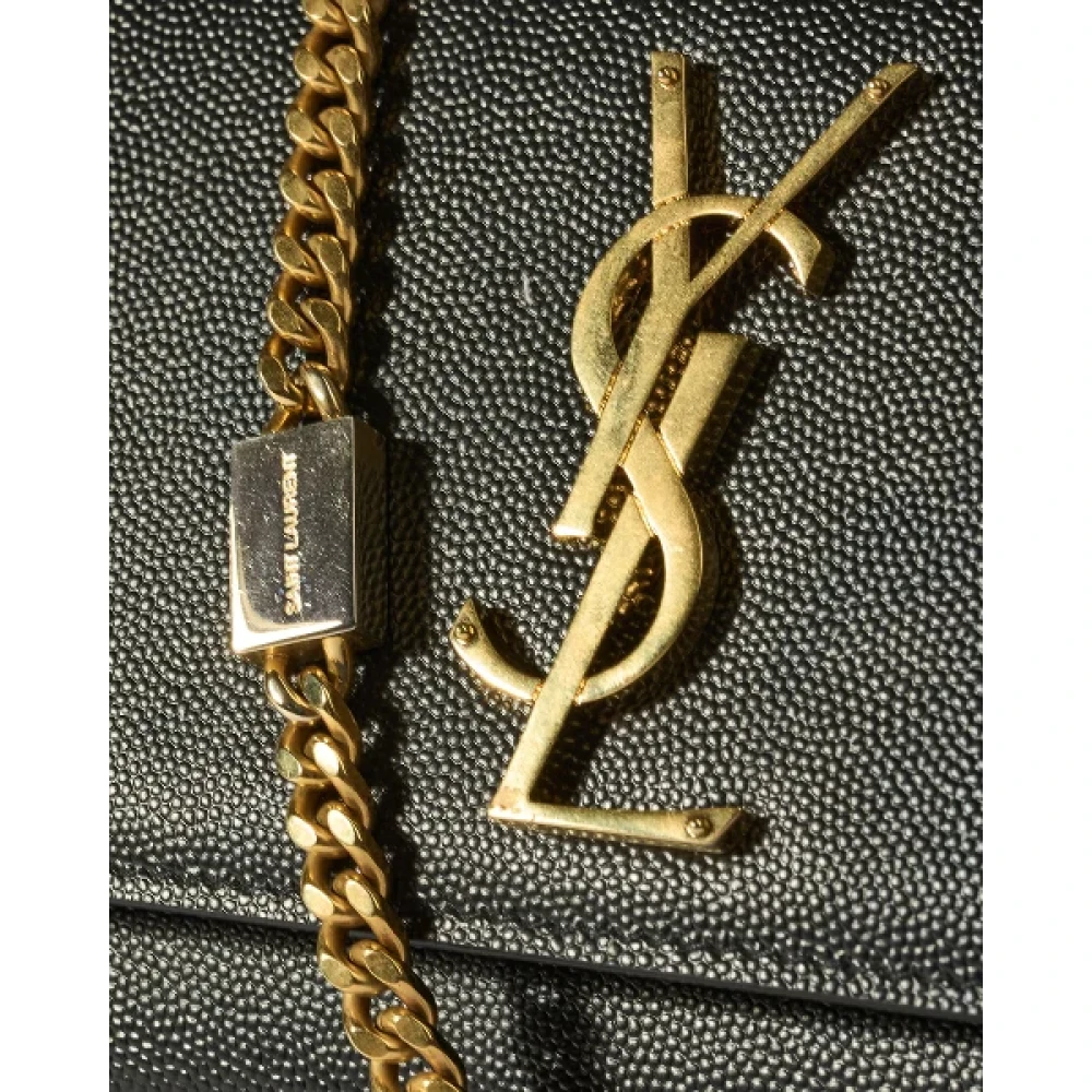 Saint Laurent Vintage Pre-owned Fabric shoulder-bags Black Dames