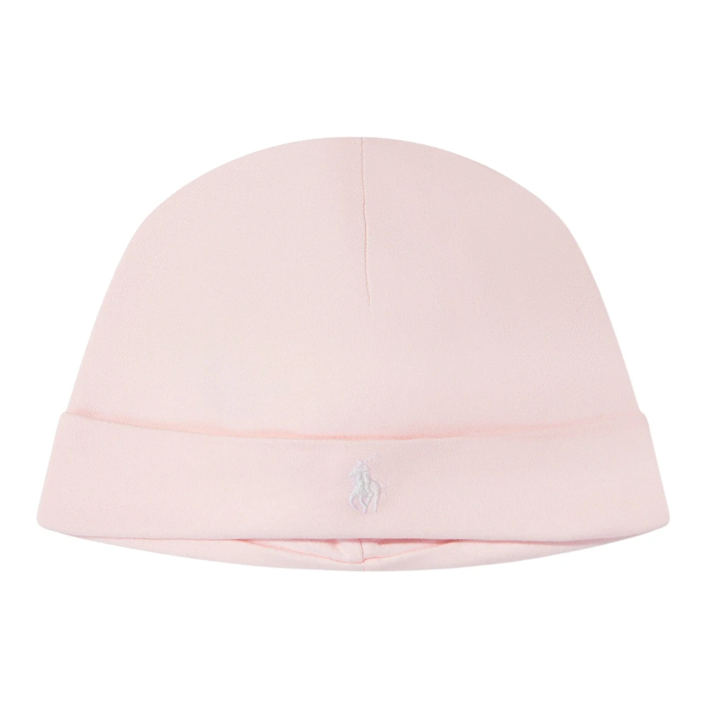 Ralph Lauren Girls Pink Hats & Caps, S, Logo Beanie Hat