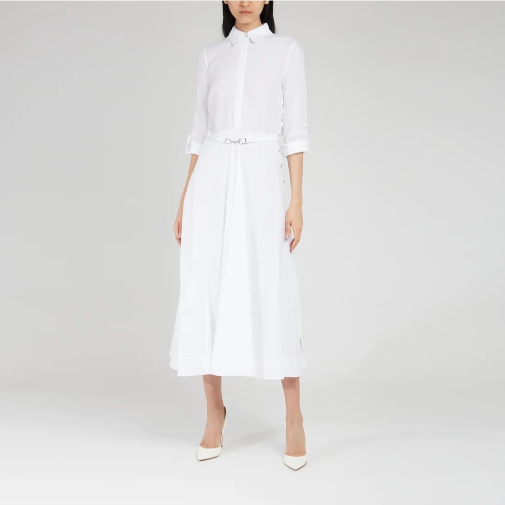 Gabriela Hearst Stijlvolle Overhemdjurk White Dames