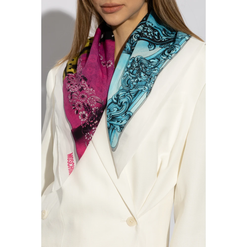 Moschino Katoenen sjaal met print Multicolor Unisex