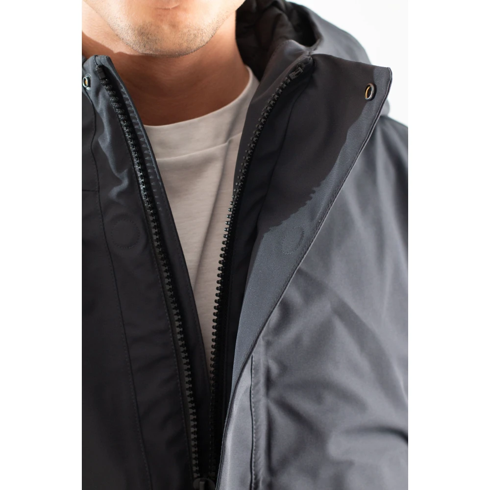 Krakatau Waterdichte Parka in Donkergrijs Gray Heren